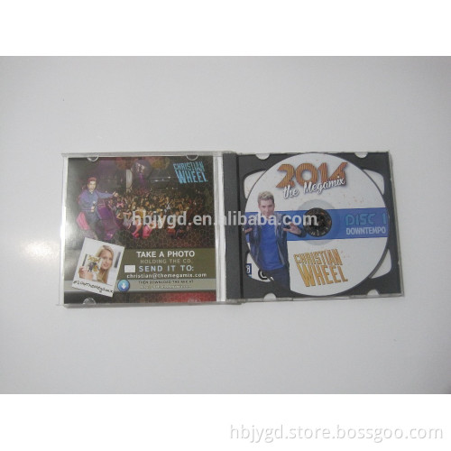 Double CDs jewel case , black CD tray, 157gsm front & back paper cover ,shrink wrapping.